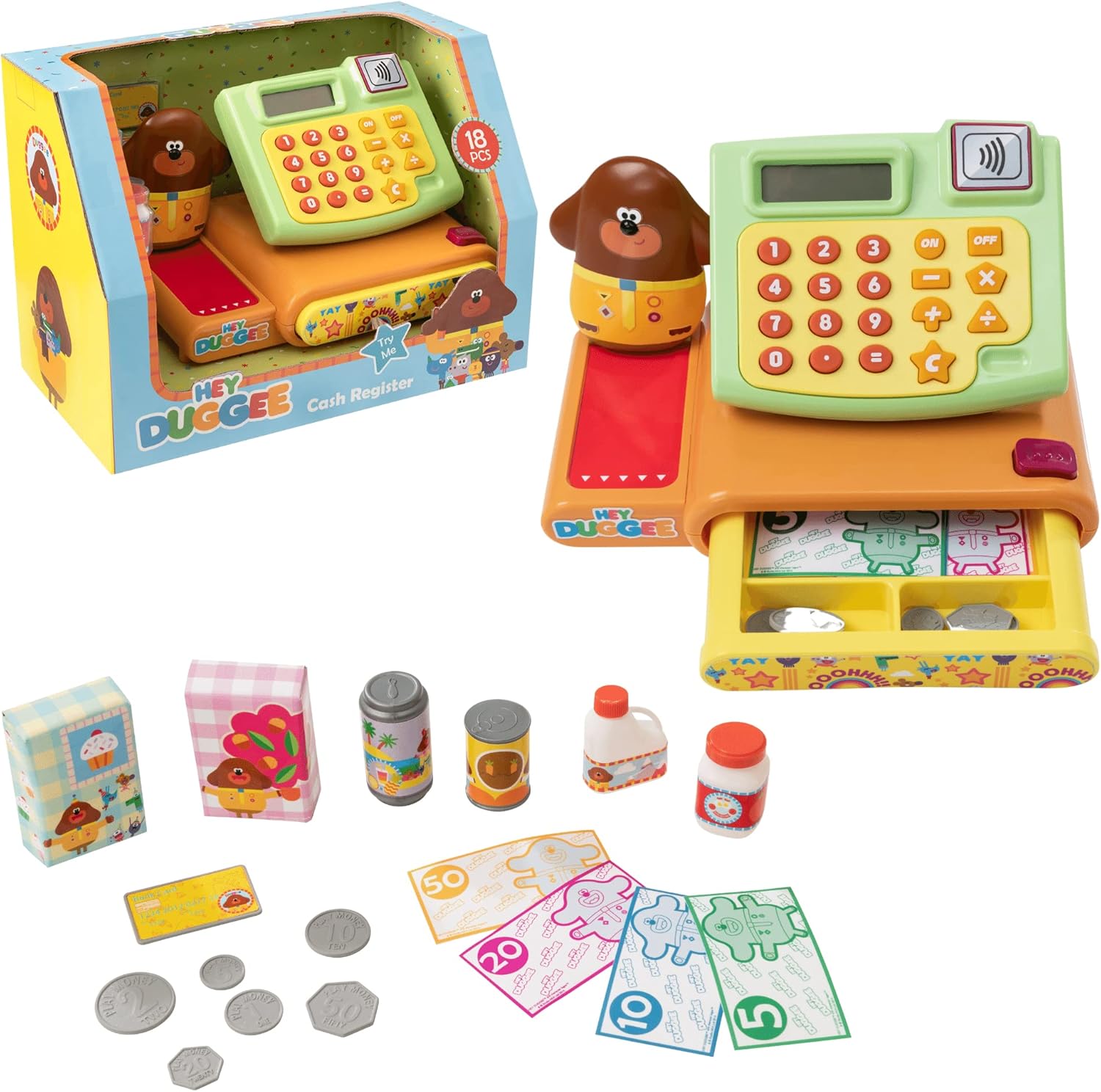 Hey Duggee Cash Register Role Play Shop With Money & Accessories