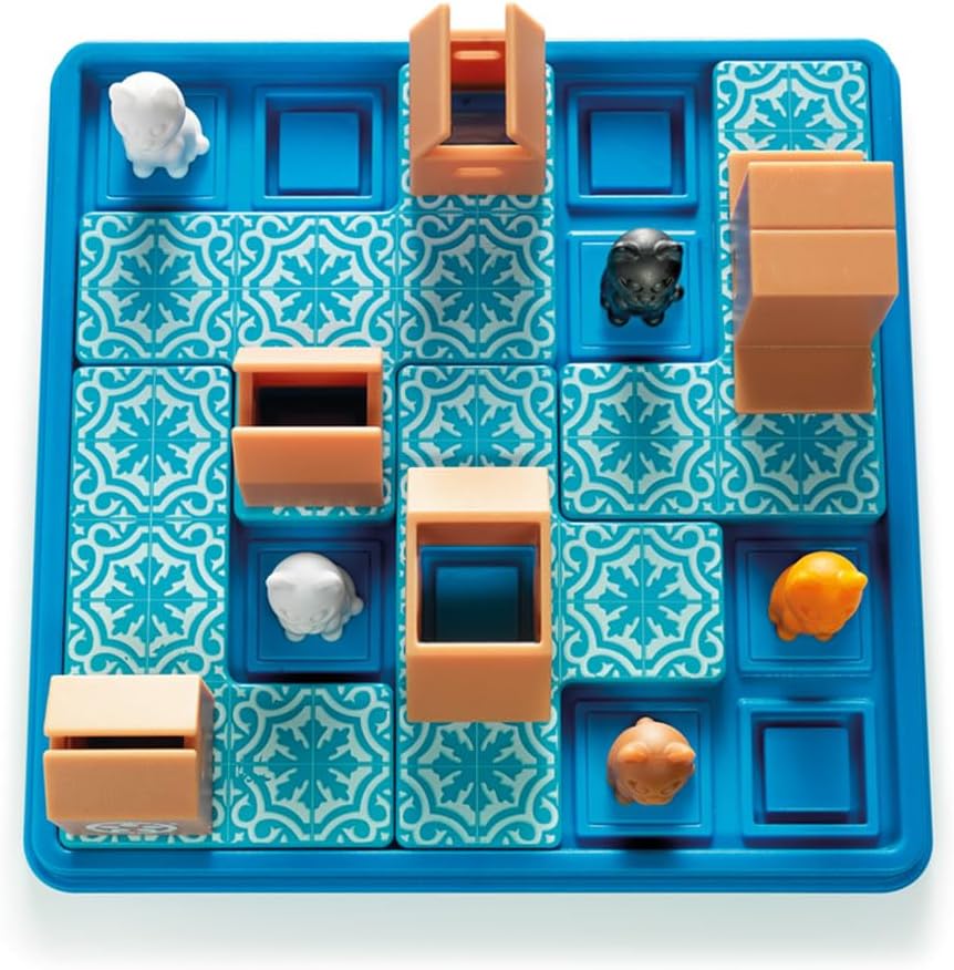 SmartGames Cats & Boxes Puzzle Game with 60 Challenges 7Plus Years