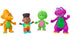 BARNEY'S WORLD Barney Hey Friends Fisher-Price Figure 4 Pack