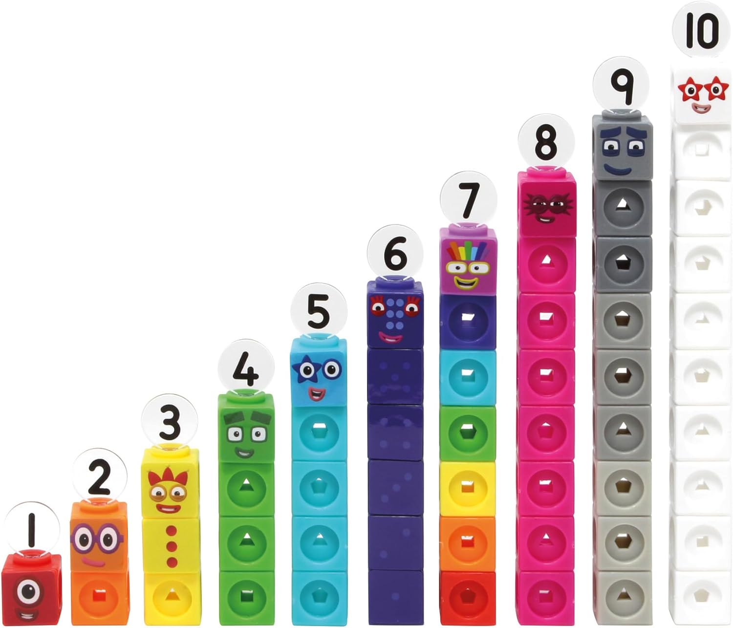 Learning Resources MathLink Cubes Numberblocks 1-10 Activity Set