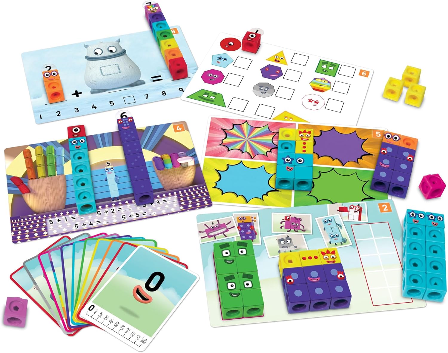 Learning Resources MathLink Cubes Numberblocks 1-10 Activity Set
