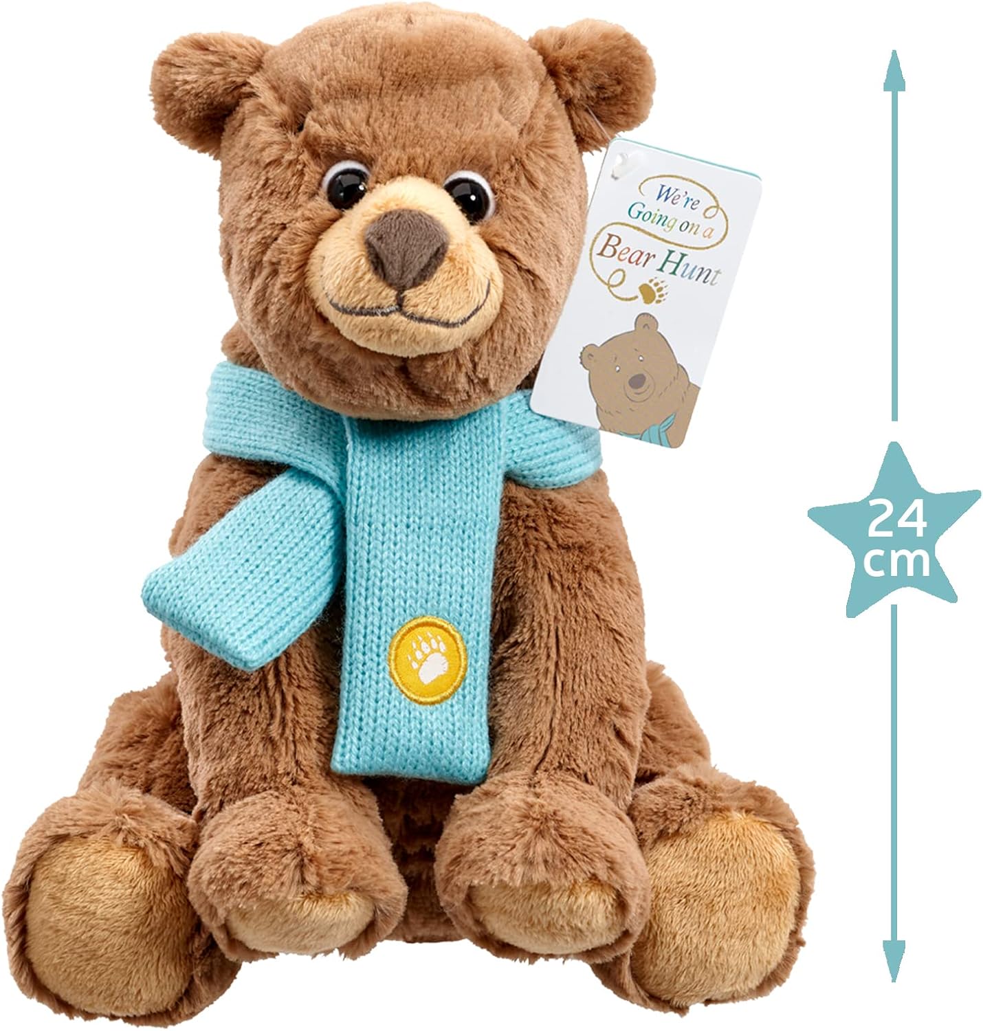 Rainbow Designs We're Going On a Bear Hunt Super Soft Brown Bear Plush Toy 24cm