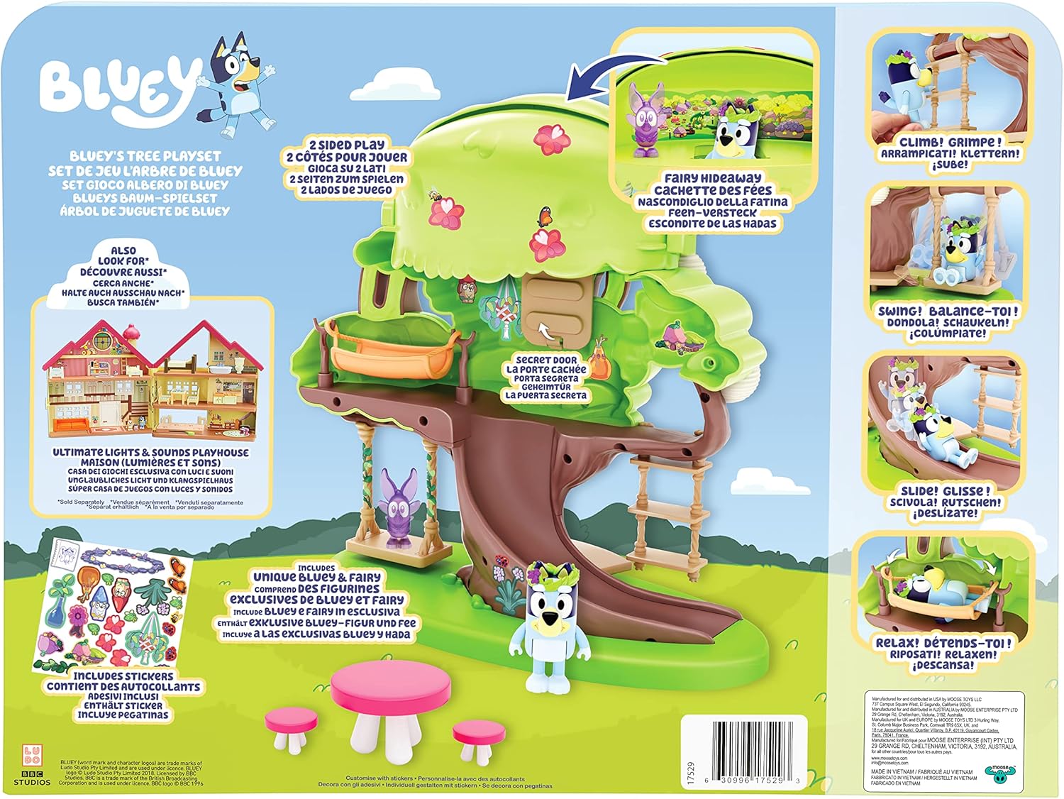 Bluey Tree Playset With Secret Hideaway