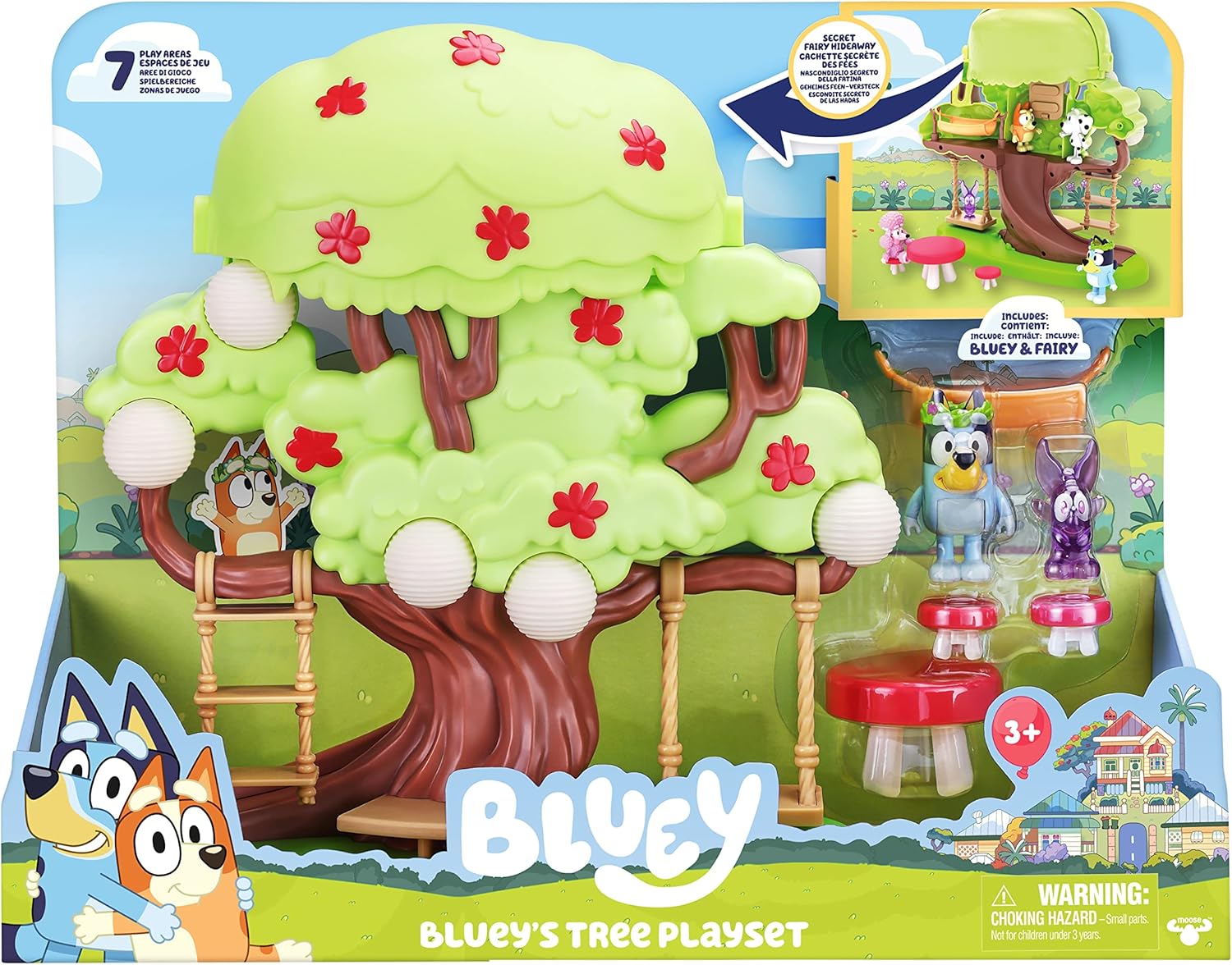 Bluey Tree Playset With Secret Hideaway