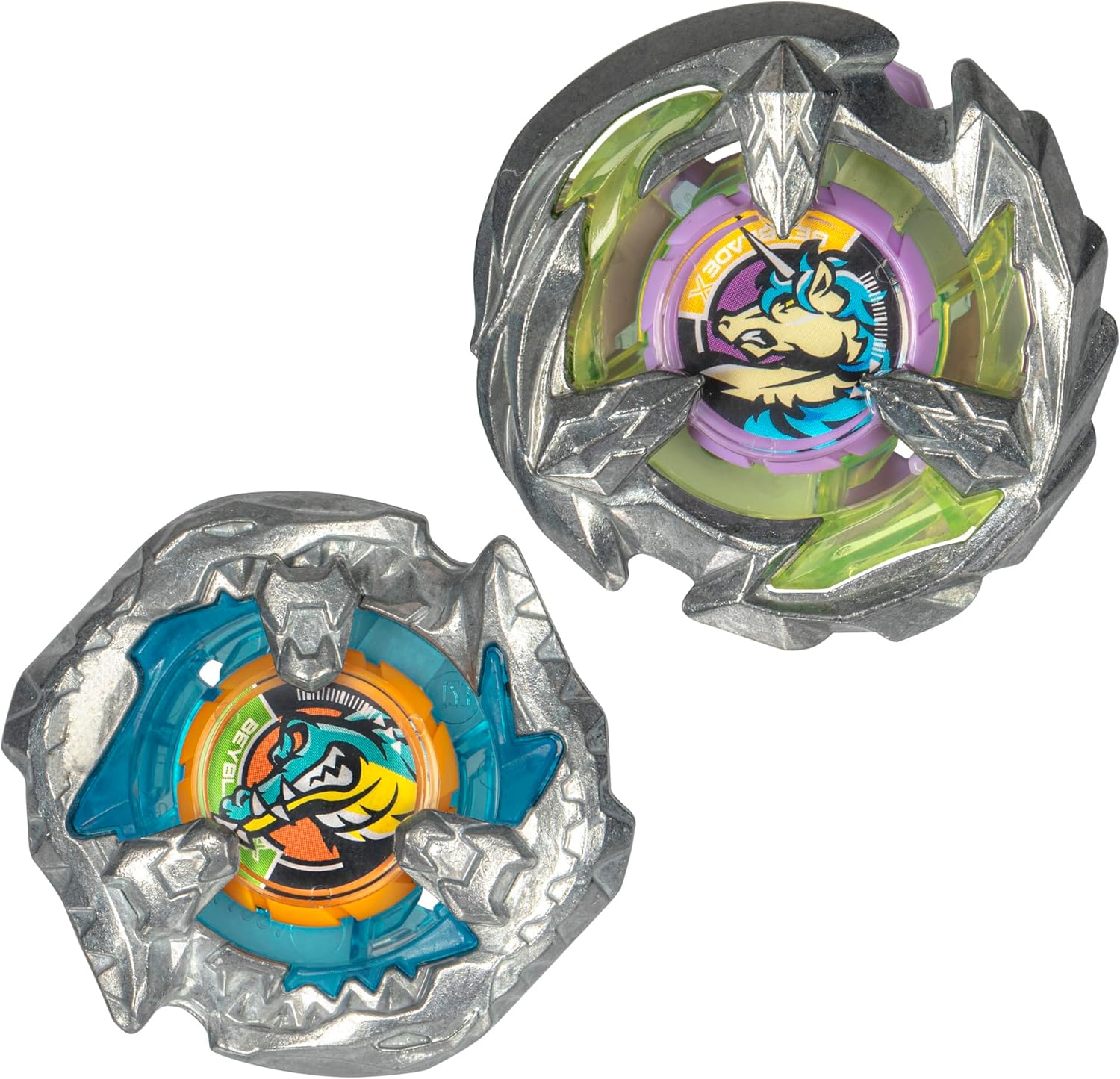 Beyblade X Bite Croc 3-60LF and Sting Unicorn 4-60P Top Dual Pack Set