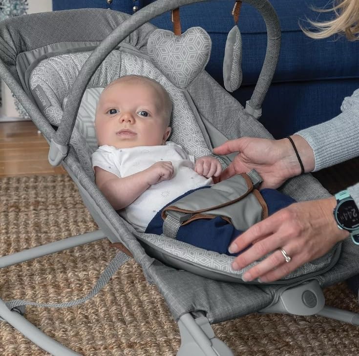 Summer 2-in-1 Bouncer & Rocker Duo (Gray) Convenient and Portable Rocker