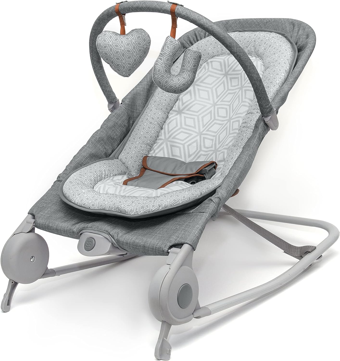 Summer 2-in-1 Bouncer & Rocker Duo (Gray) Convenient and Portable Rocker