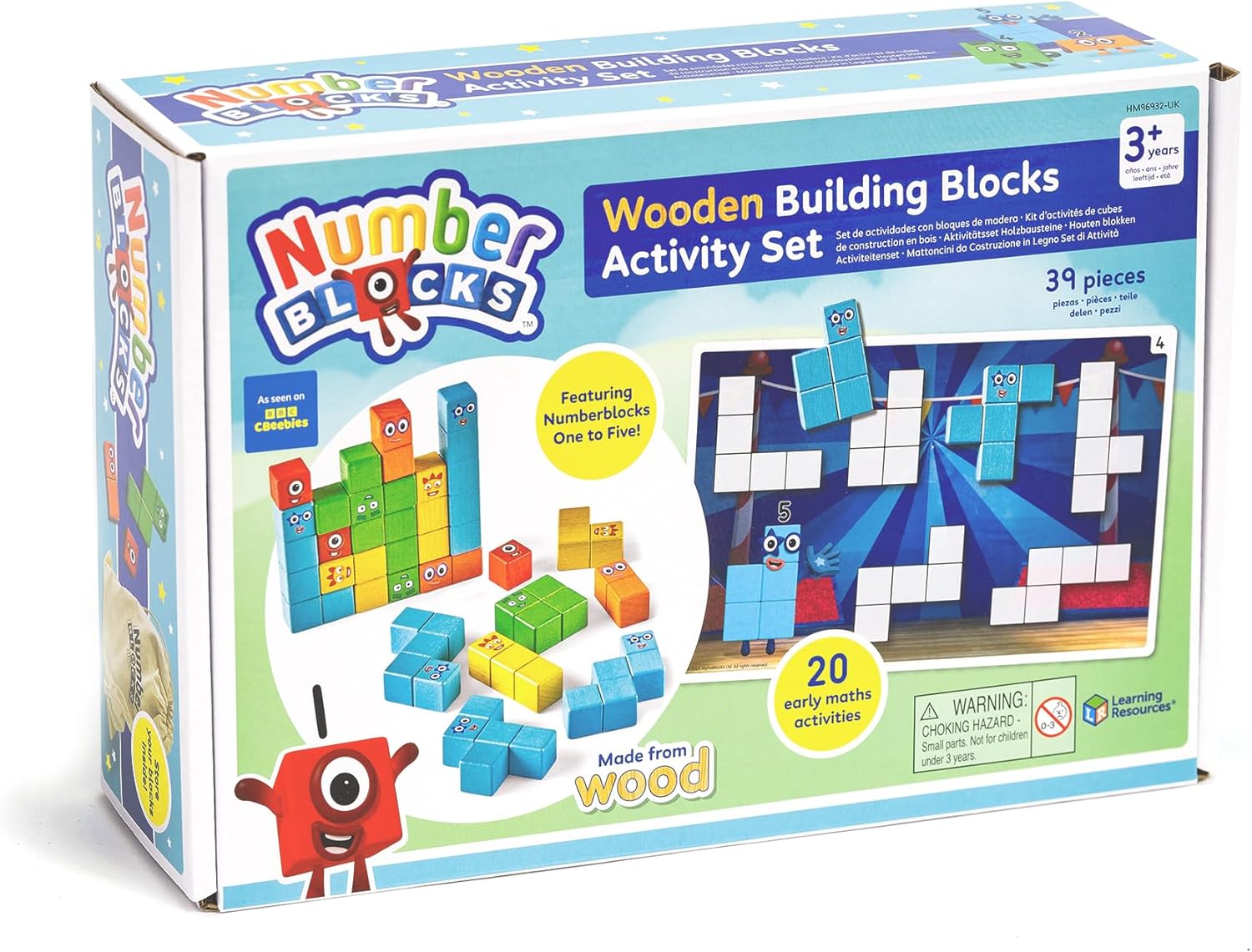 Learning Resources Numberblocks Wooden Building Blocks Activity Set