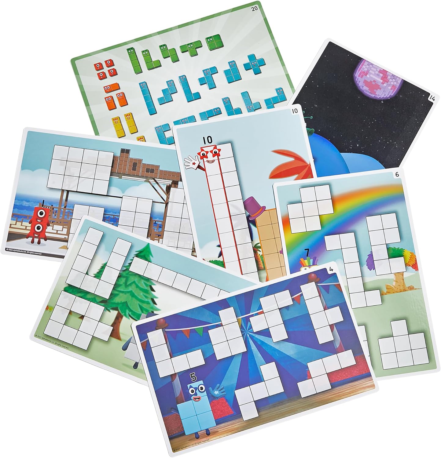 Learning Resources Numberblocks Wooden Building Blocks Activity Set