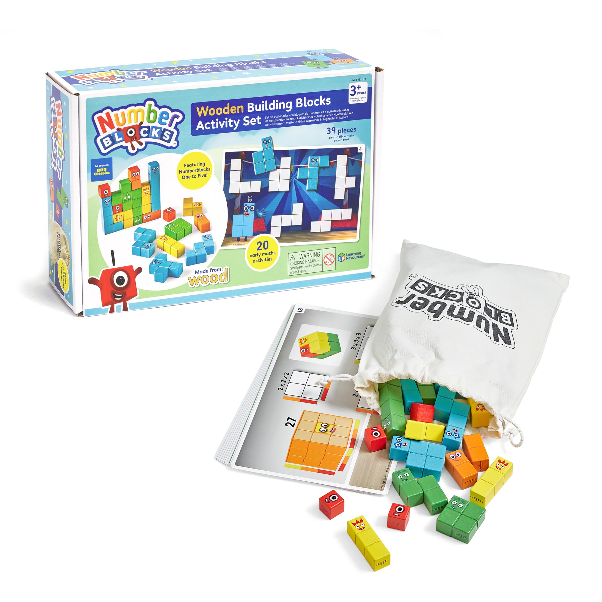 Learning Resources Numberblocks Wooden Building Blocks Activity Set