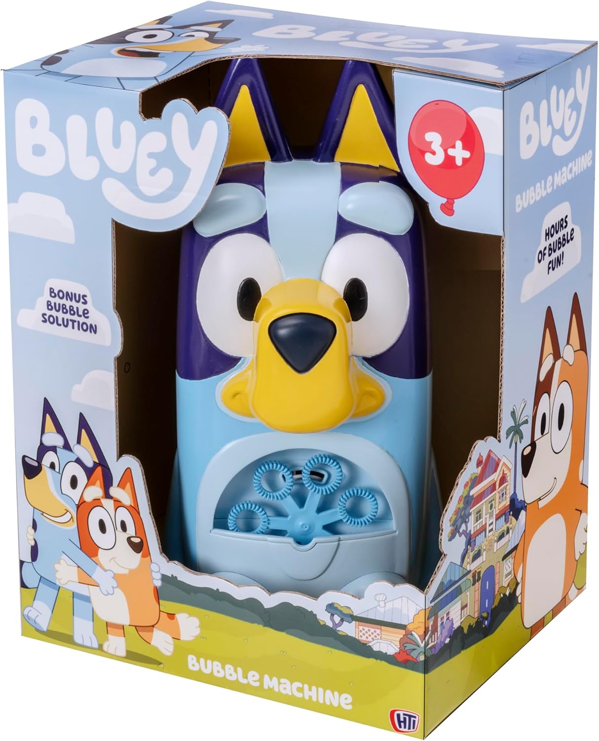 Bluey Bubble Machine for Kids Character Shaped Bubble Blower