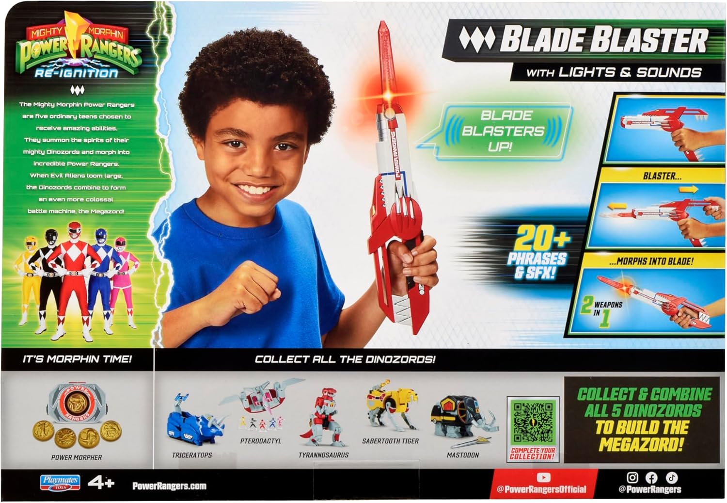 Power Rangers Re-Ignition Blade Blaster With Lights And Sounds