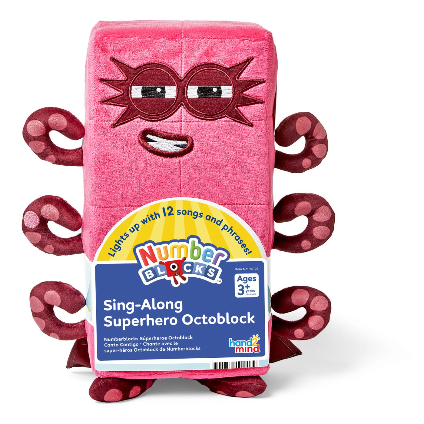 Learning Resources Numberblocks Sing-Along Superhero Octoblock Plush