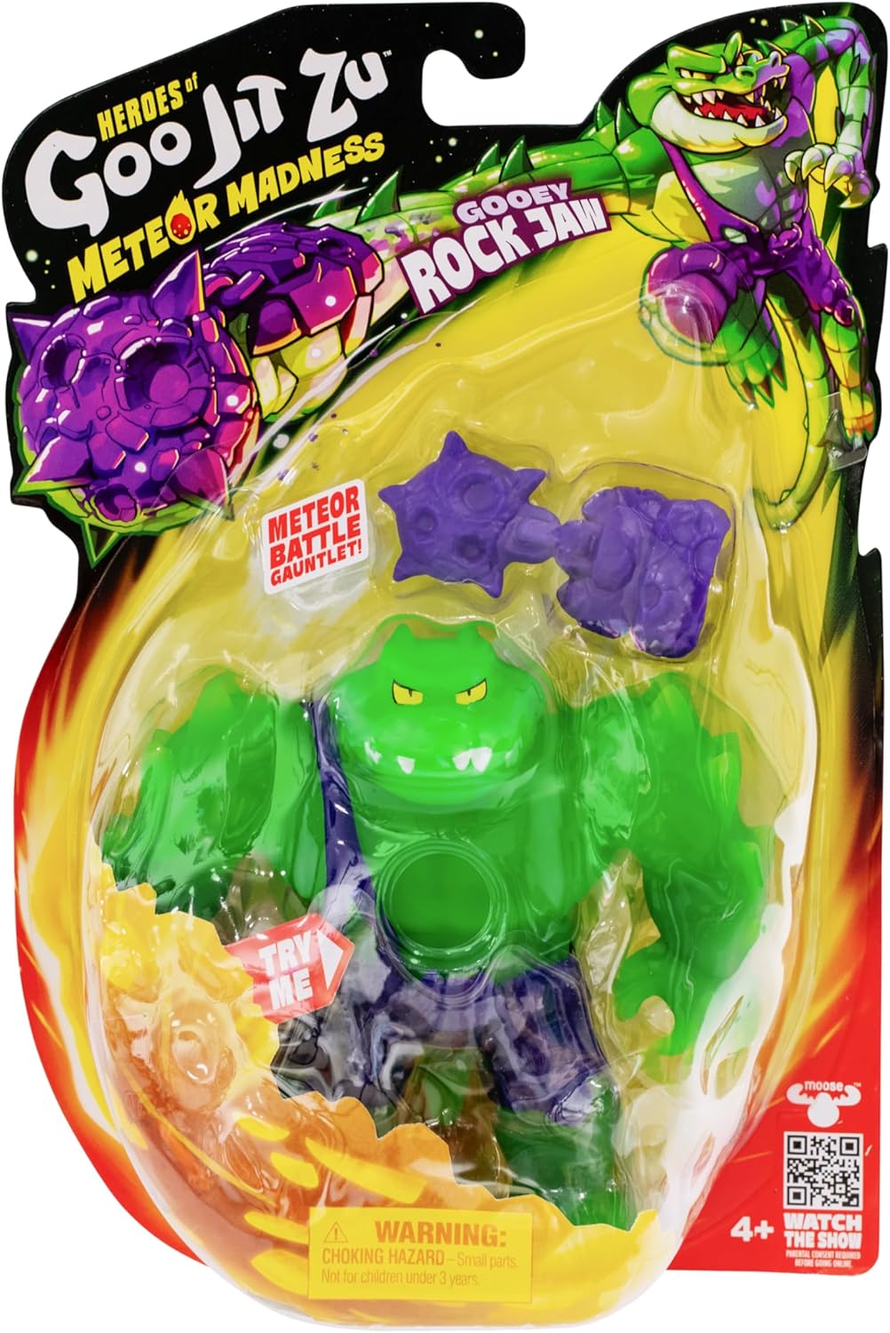 Heroes of Goo Jit Zu Meteor Madness, Stretchy Rock Jaw Action Figure