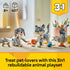 LEGO Creator 3in1 Playful Cat Toy - Animal Figure Transforms into a Pigeon or Pet Dog Model