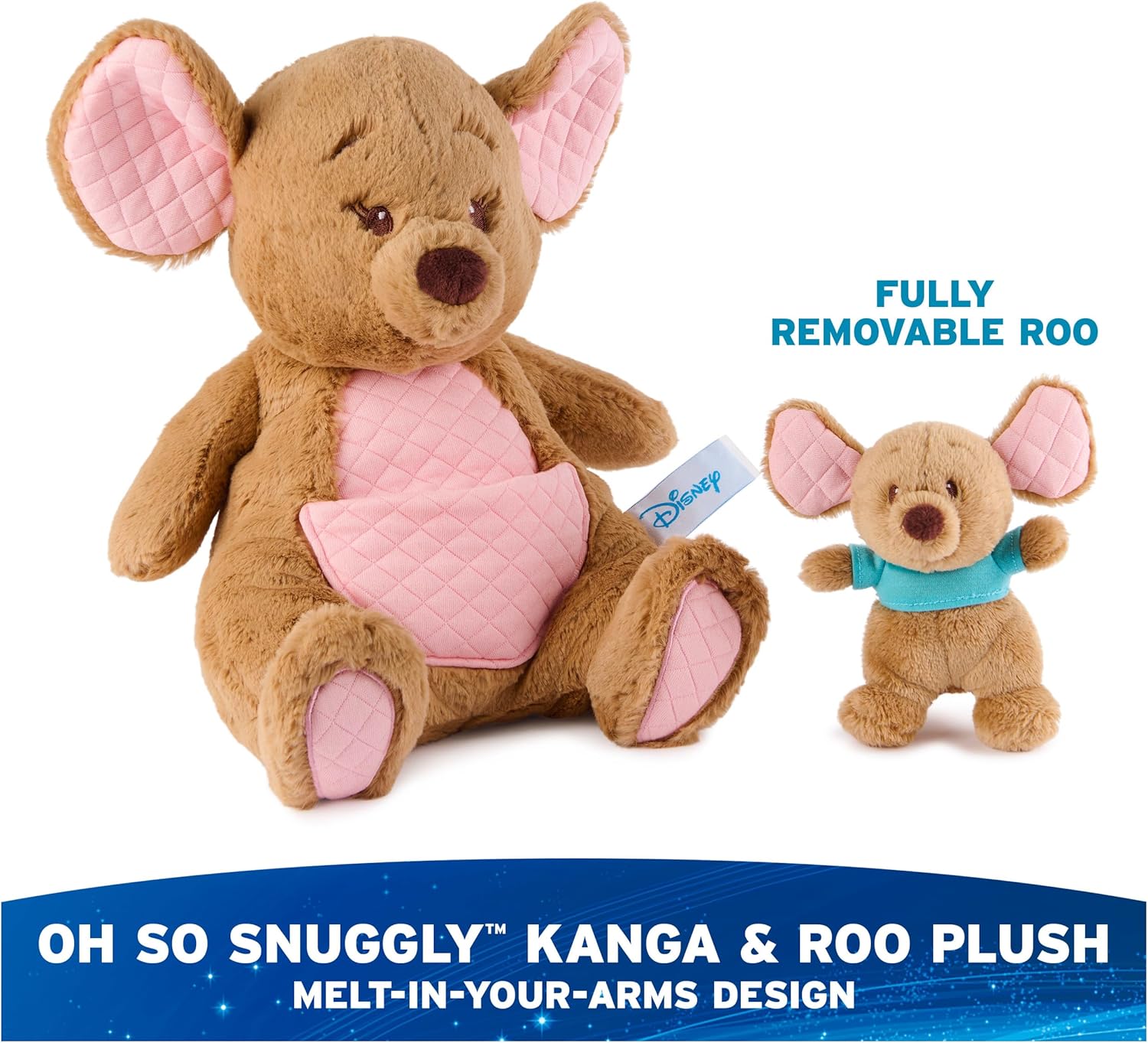 GUND Disney Official Winnie The Pooh - Kanga and Roo Oh So Snuggly Soft Plush Toy