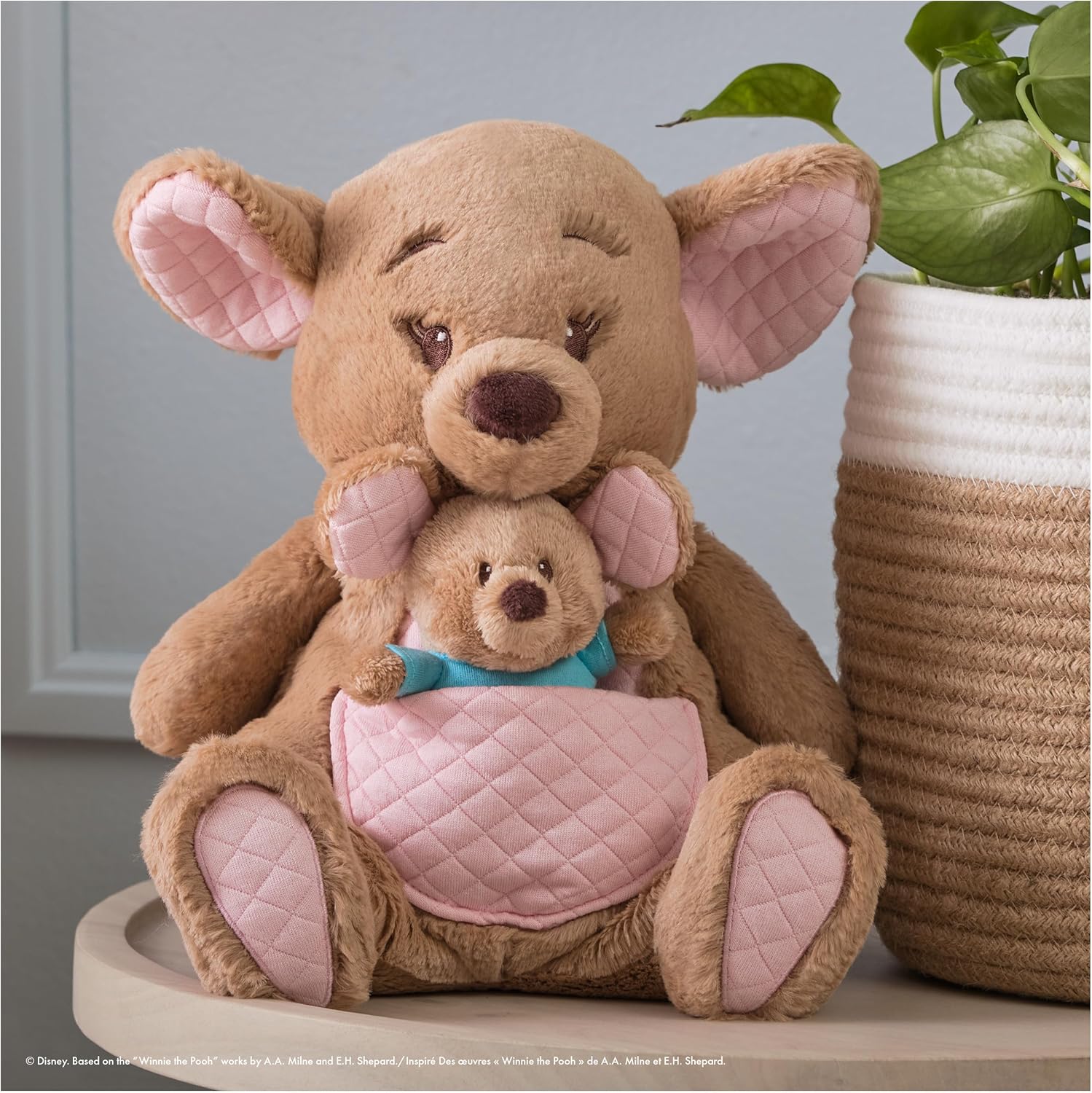GUND Disney Official Winnie The Pooh - Kanga and Roo Oh So Snuggly Soft Plush Toy