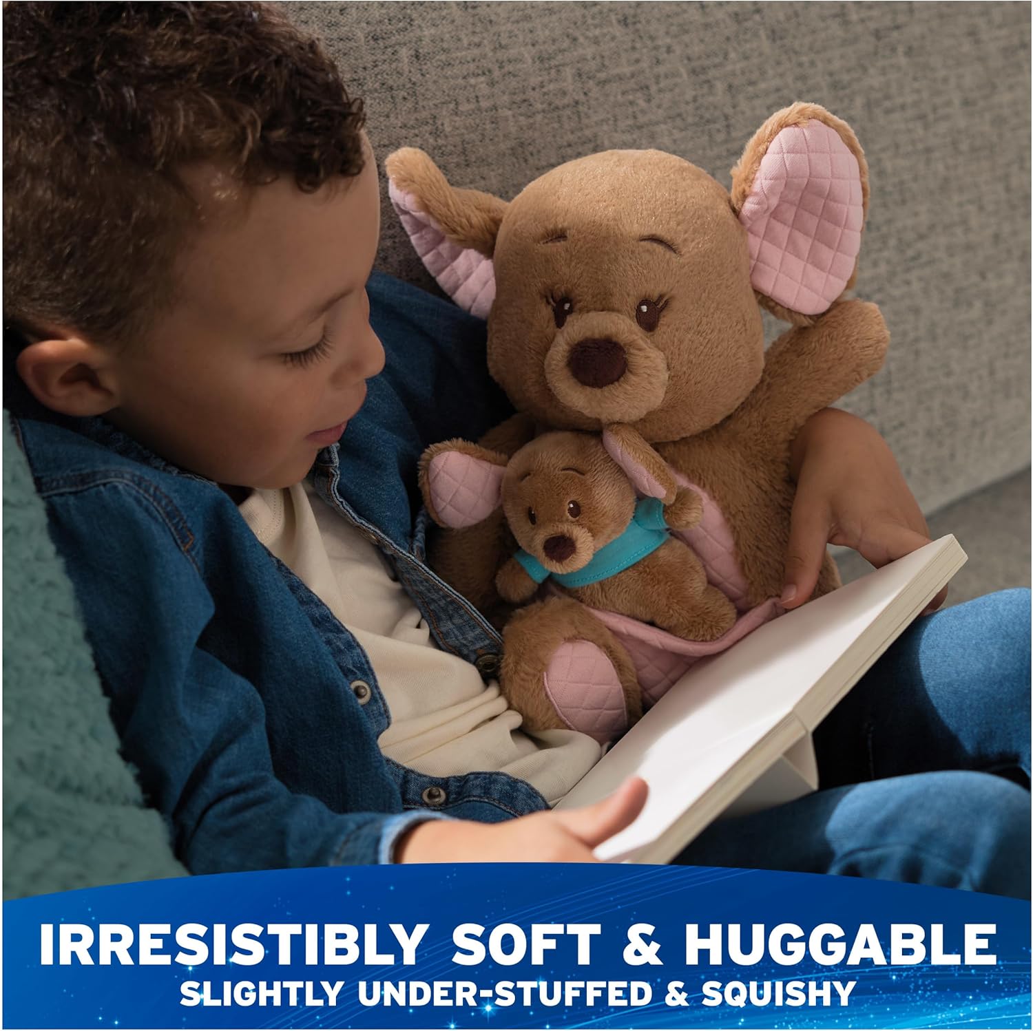 GUND Disney Official Winnie The Pooh - Kanga and Roo Oh So Snuggly Soft Plush Toy