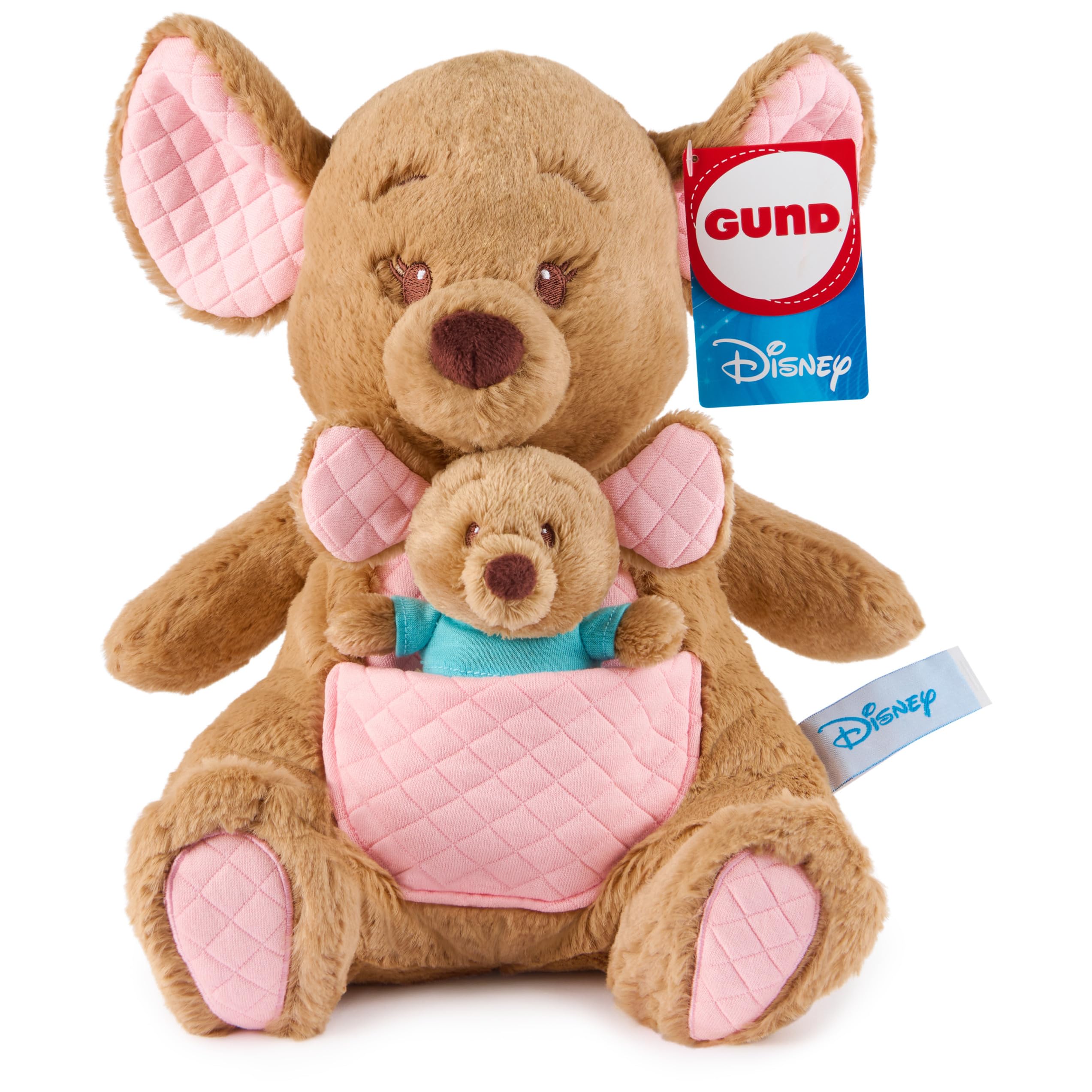 GUND Disney Official Winnie The Pooh - Kanga and Roo Oh So Snuggly Soft Plush Toy