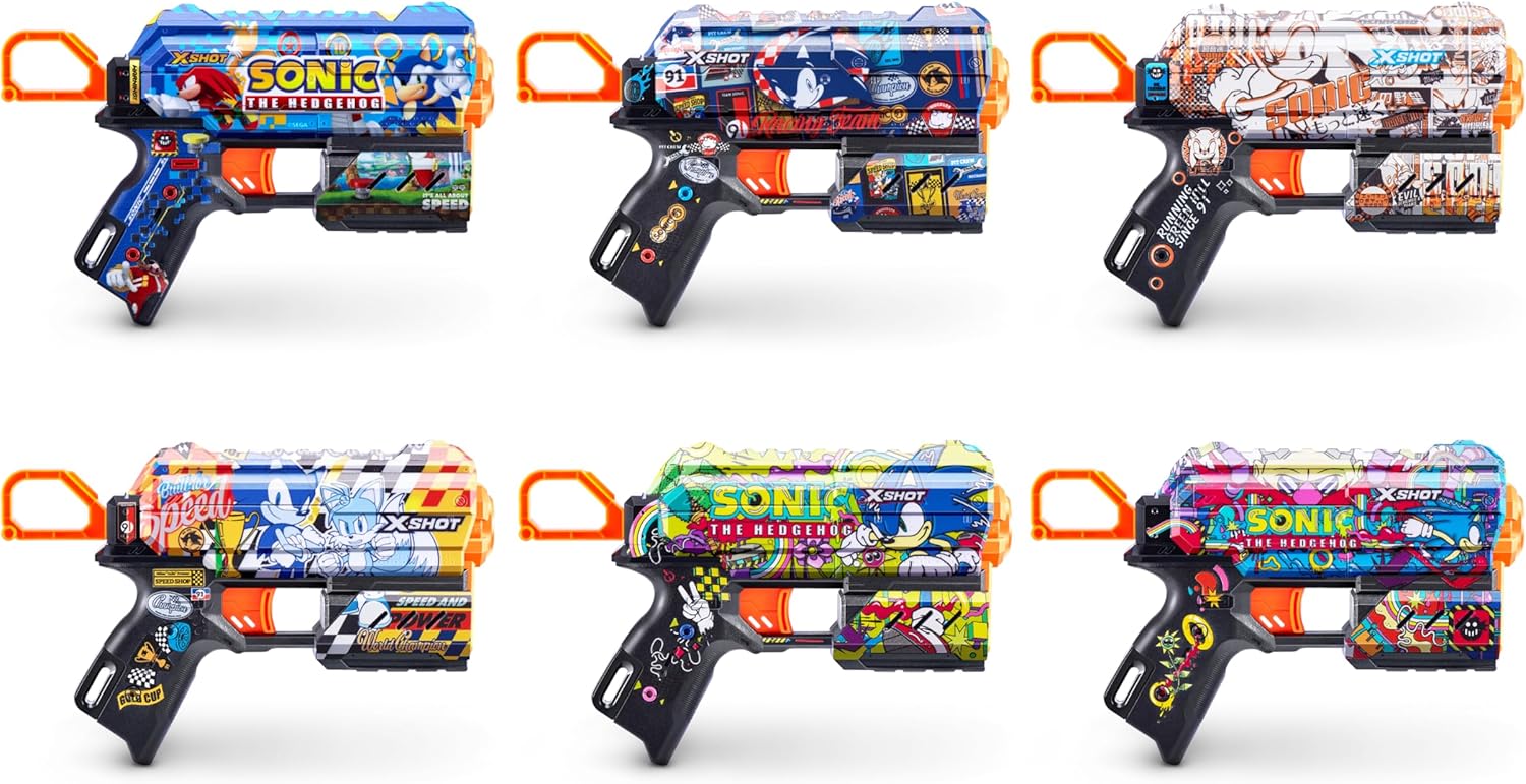 ZURU Sonic the Hedgehog Flux Hyper Spike Blaster STYLES VARY