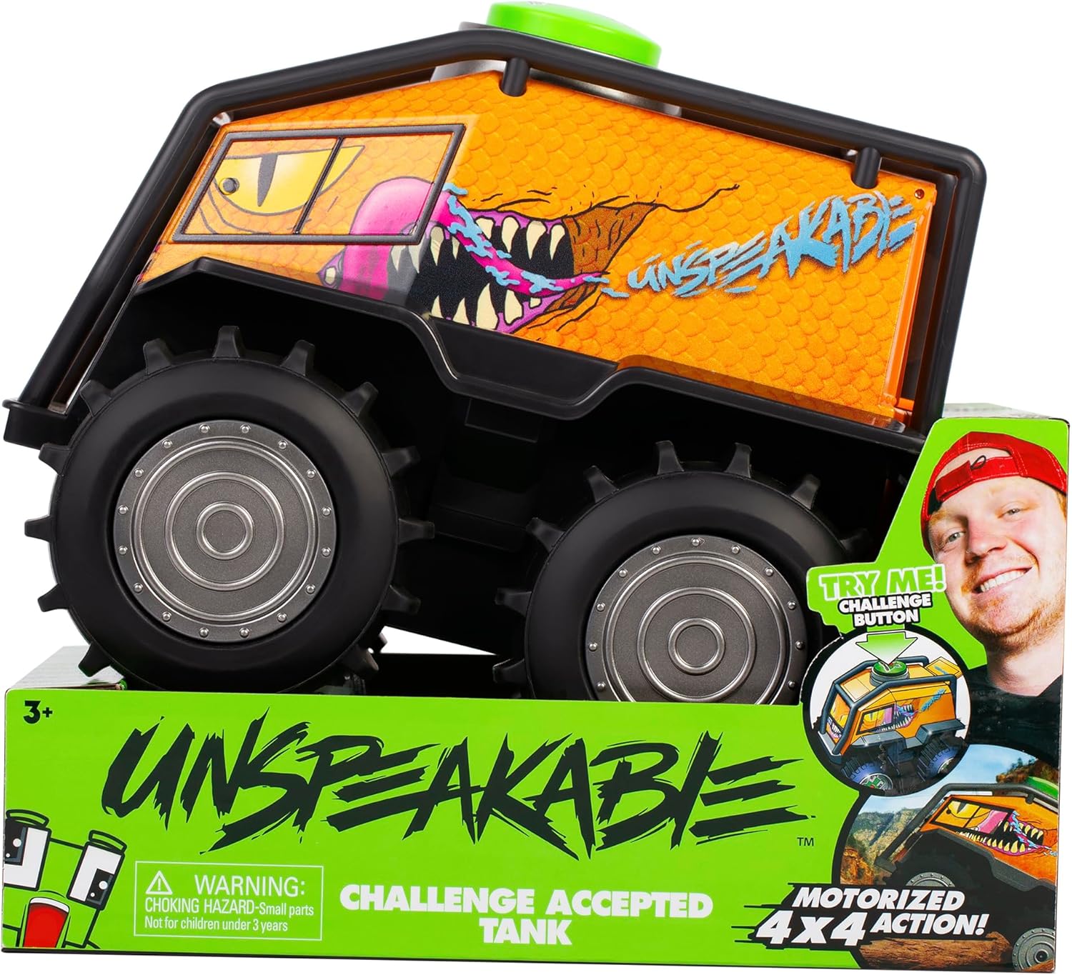 Unspeakable Challenge Accepted Tank 8Inch Super Action Vehicle with Sound and Movement