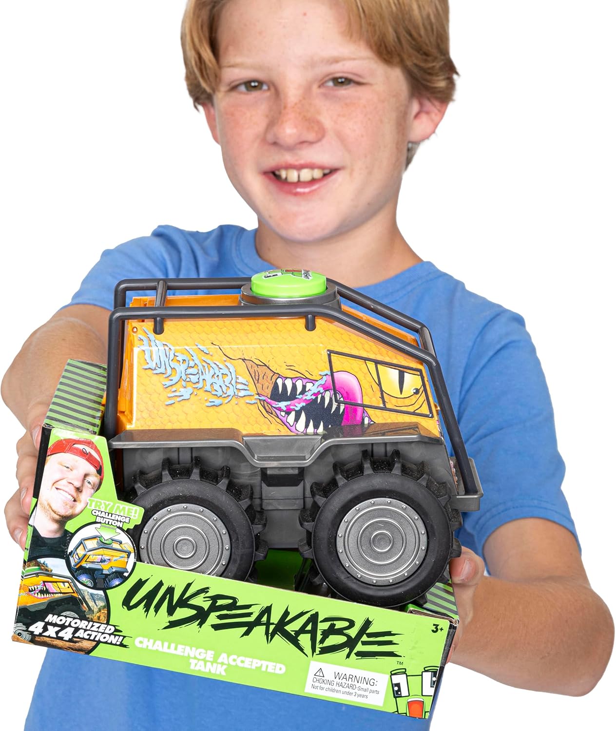 Unspeakable Challenge Accepted Tank 8Inch Super Action Vehicle with Sound and Movement