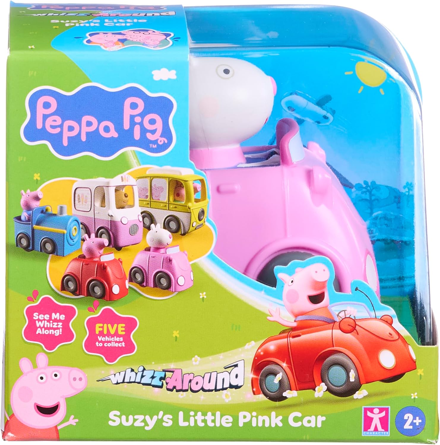 Peppa Pig Whizz Around SUZY'S Little Pink Car Motorised Vehicle