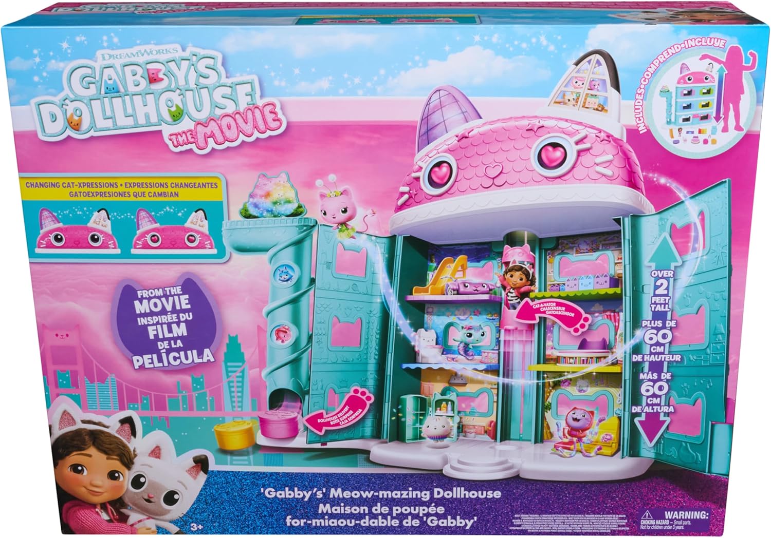 Gabby's Dollhouse: The Movie Meow-Mazing Dollhouse with Gabby Figure and Accessories