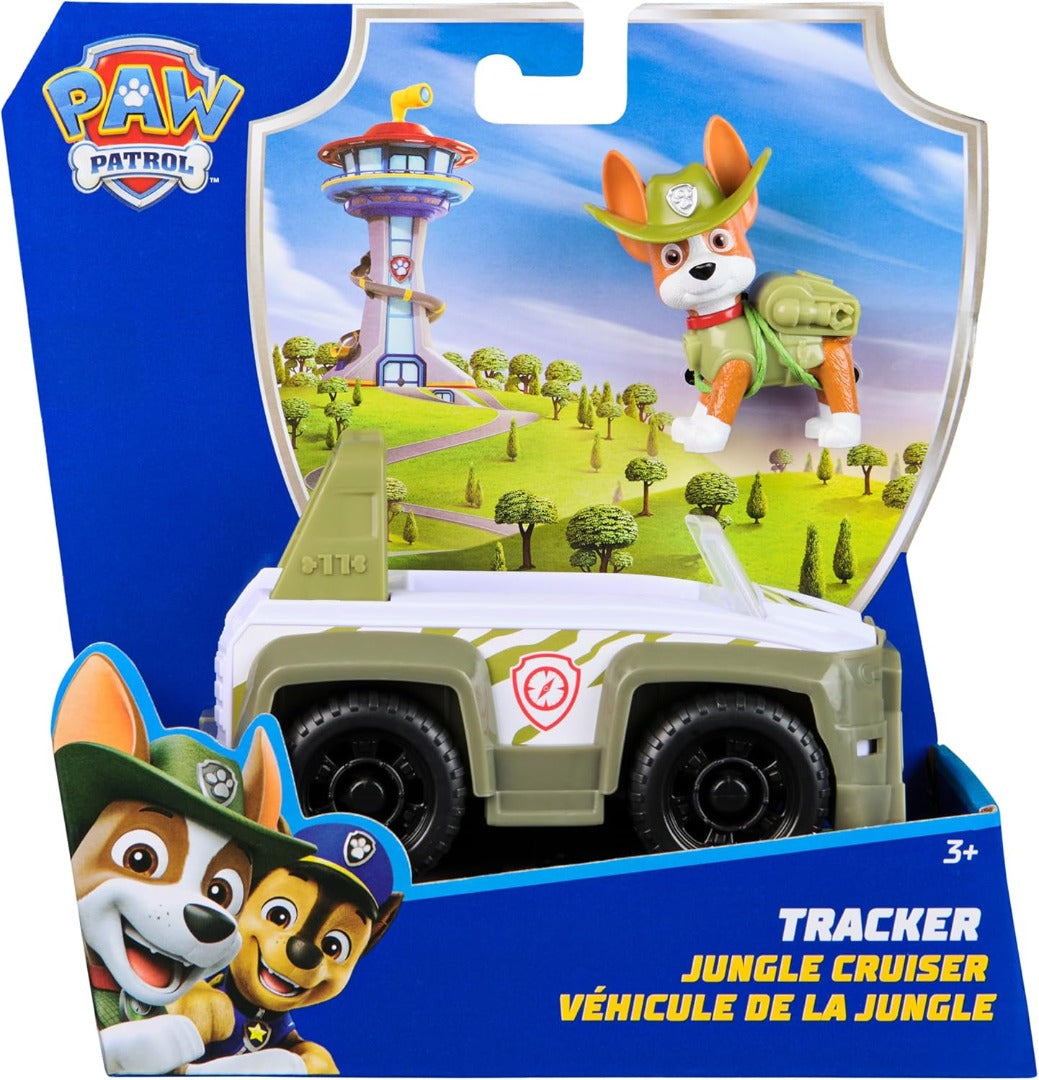 Paw Patrol TRACKER Jungle Rescue Vehicle Toy Truck with Collectible Action Figure