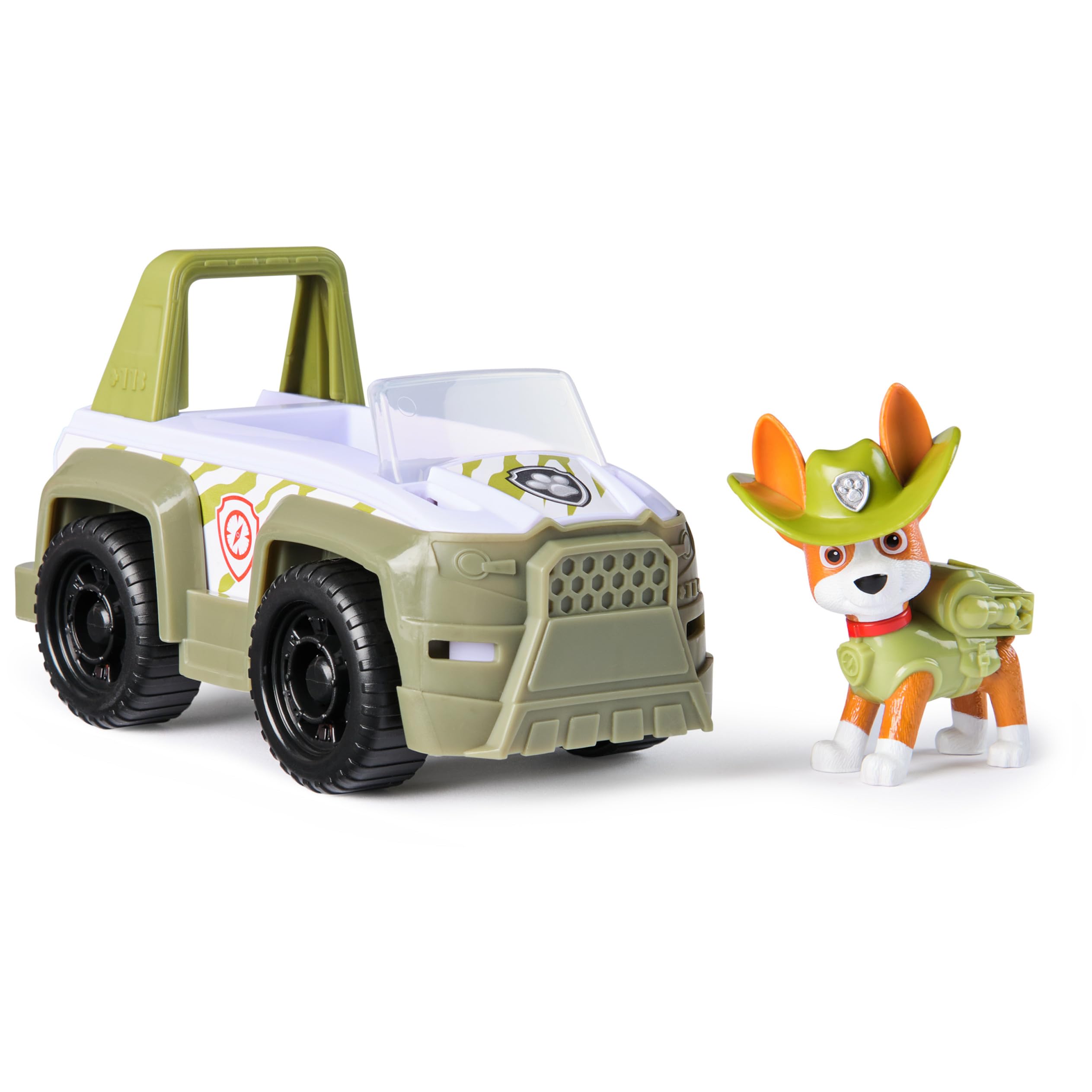 Paw Patrol TRACKER Jungle Rescue Vehicle Toy Truck with Collectible Action Figure