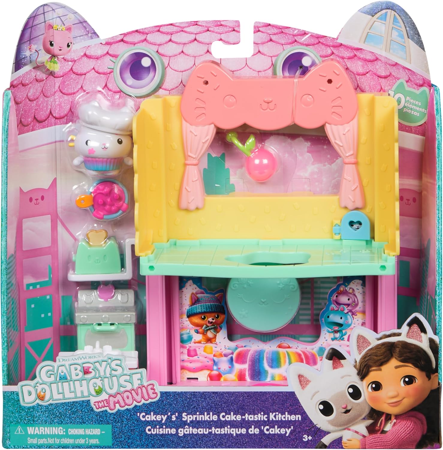 Gabby's Dollhouse: The Movie CAKEY'S Sprinkle Cake-tastic Kitchen