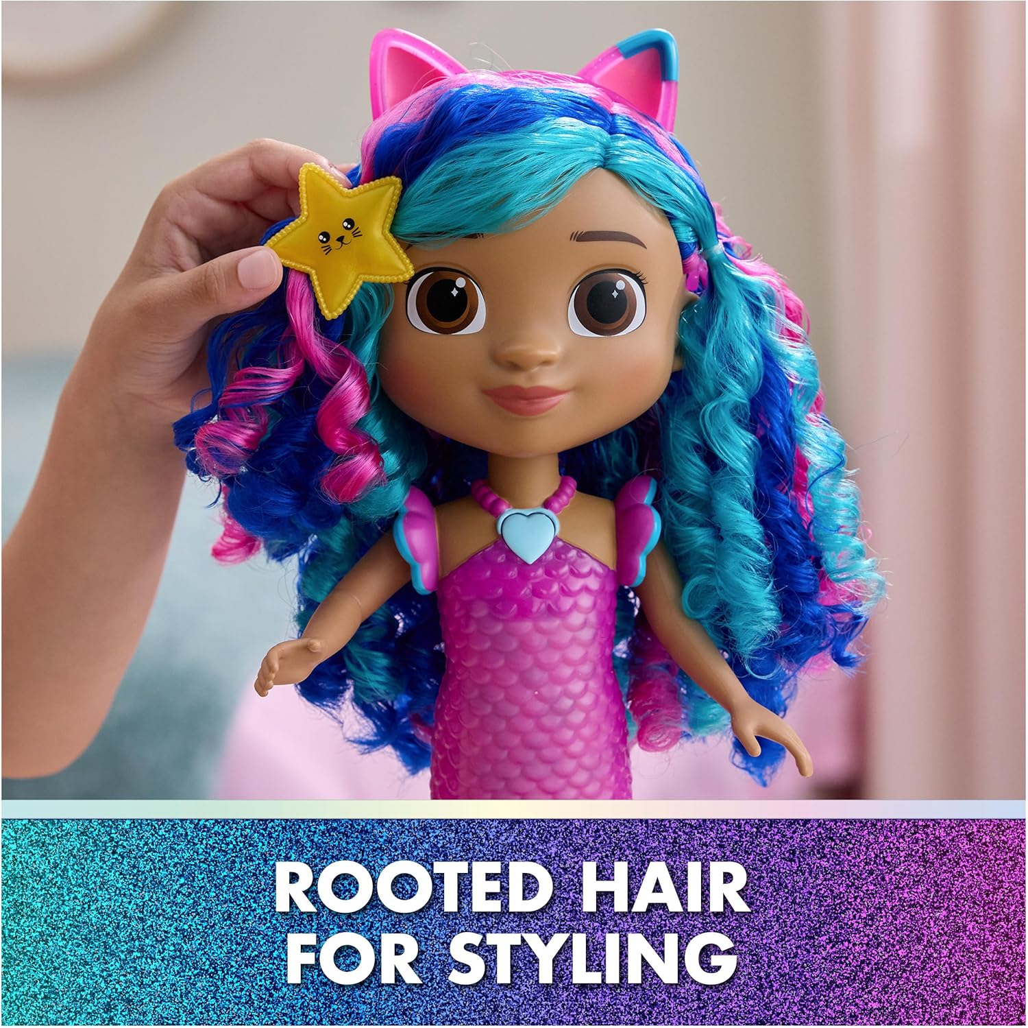 Gabby's Dollhouse: The Movie Sing & Shine Mermaid Gabby