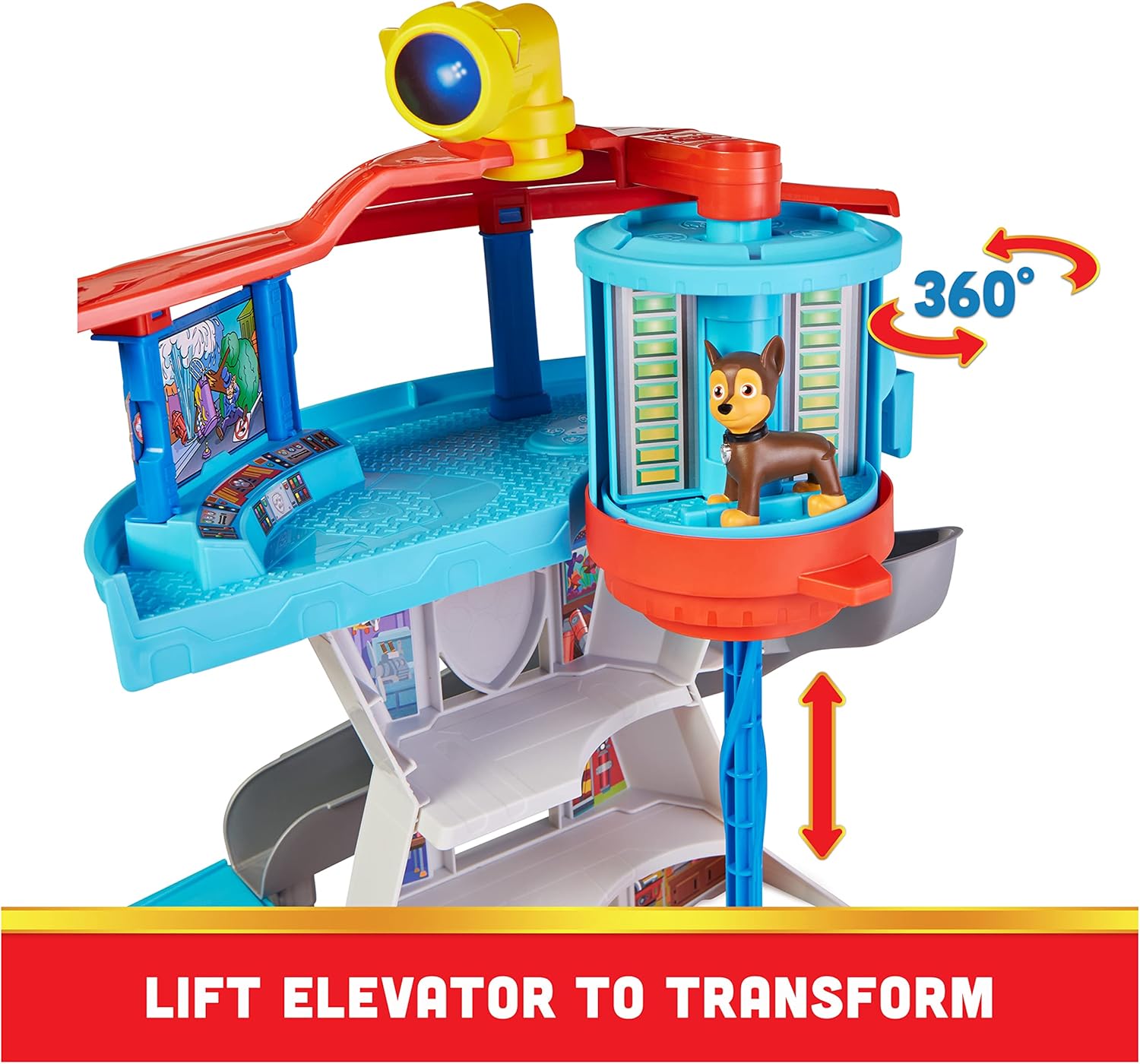 Paw Patrol Lookout Tower Playset with Toy Car Launcher