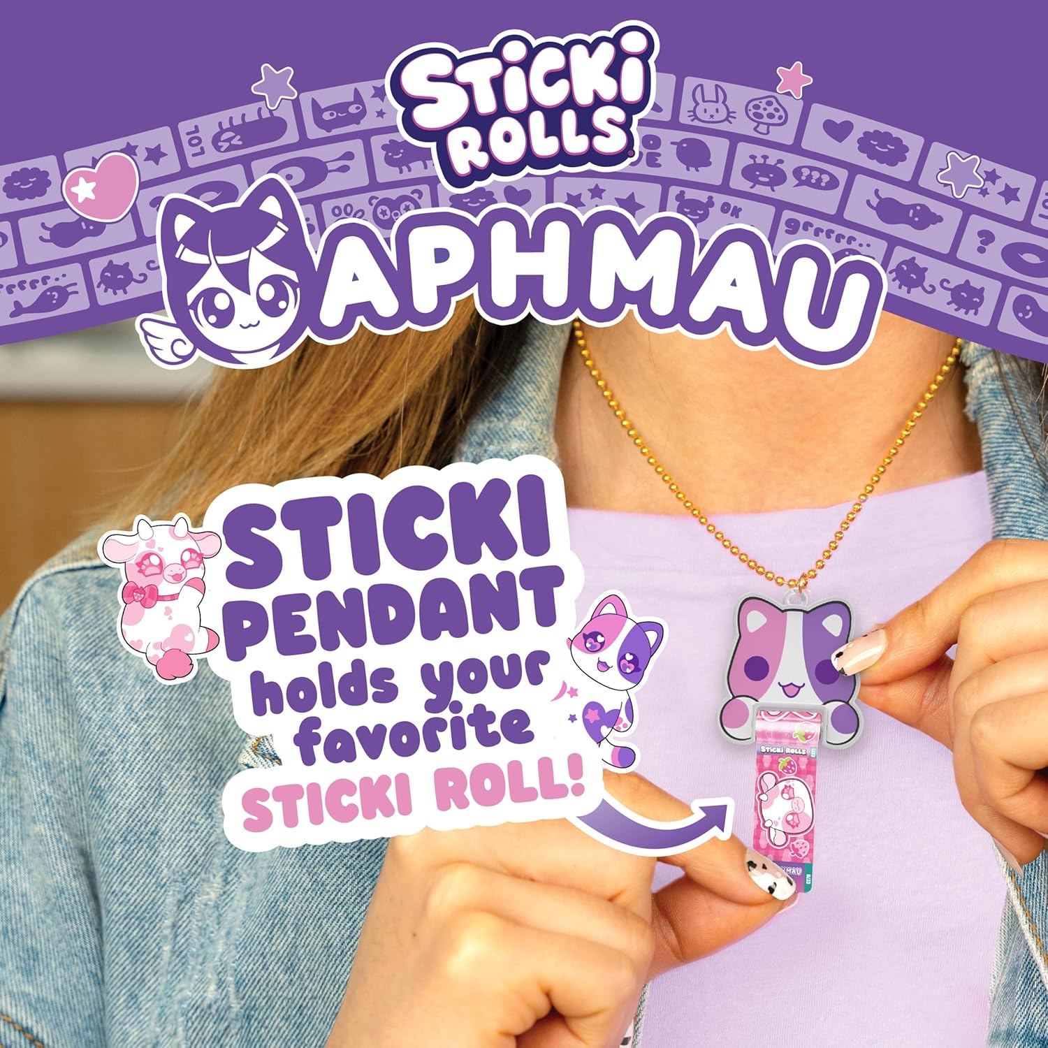 Sticki Rolls x Aphmau Pendant & Bracelet Set Limited Edition