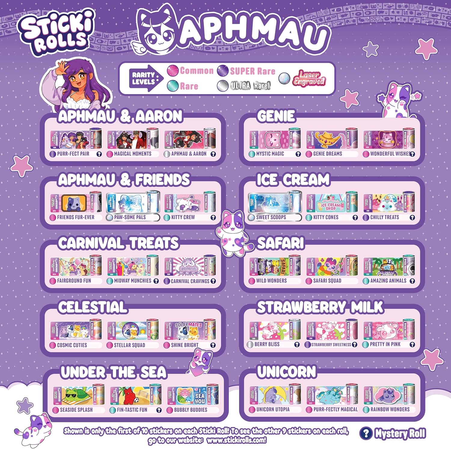 Sticki Rolls x Aphmau Pendant & Bracelet Set Limited Edition