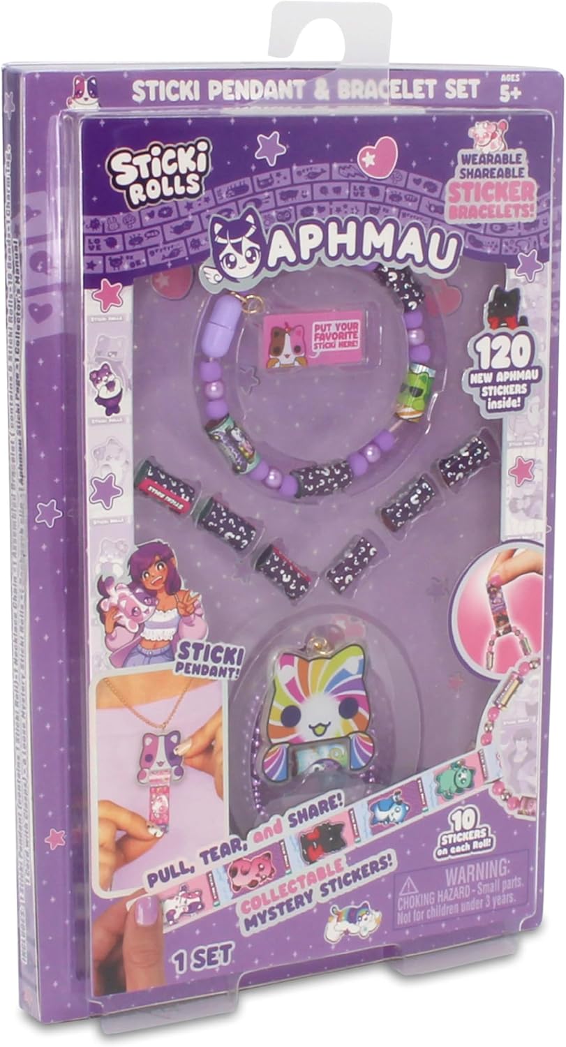 Sticki Rolls x Aphmau Pendant & Bracelet Set Limited Edition