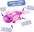 Fingerlings Interactive Baby Axolotl, Ziggy (Magenta), Swims & Lights Up