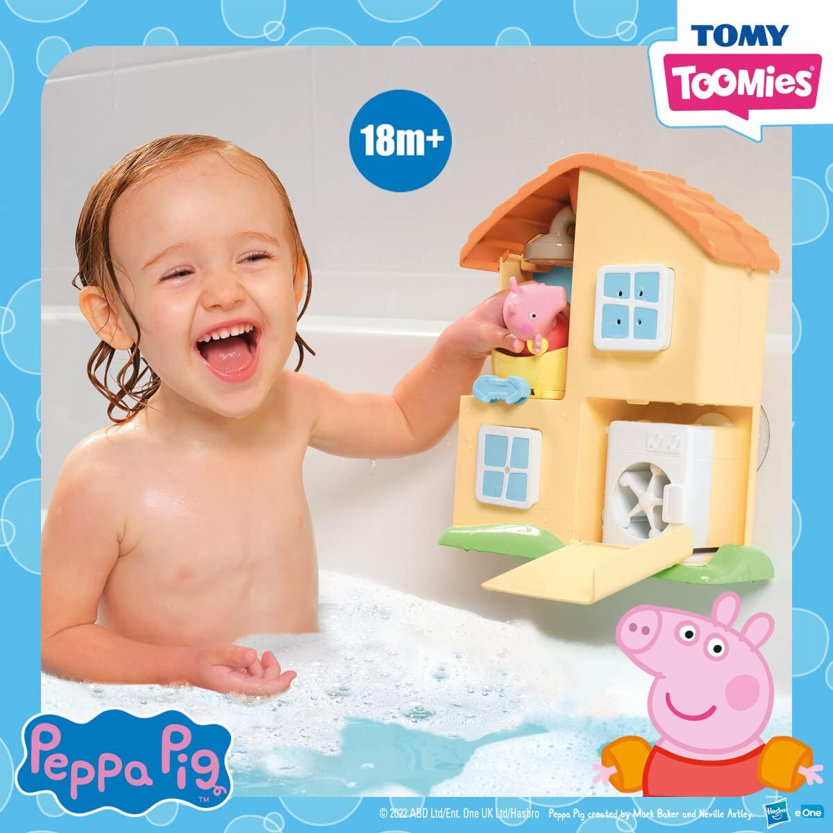 Toomies Peppa Pig House Bath Toy Playset
