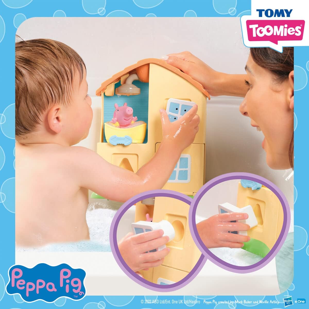 Toomies Peppa Pig House Bath Toy Playset
