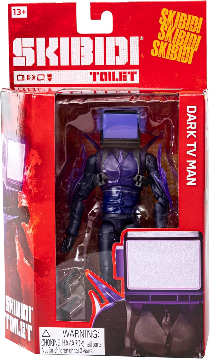 SKIBIDI Toilet Deluxe Figure DARK TV MAN Series 2 6Inch Collectible Figures