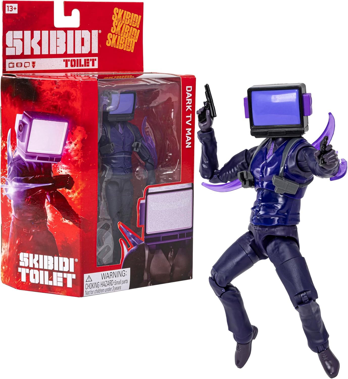 SKIBIDI Toilet Deluxe Figure DARK TV MAN Series 2 6Inch Collectible Figures