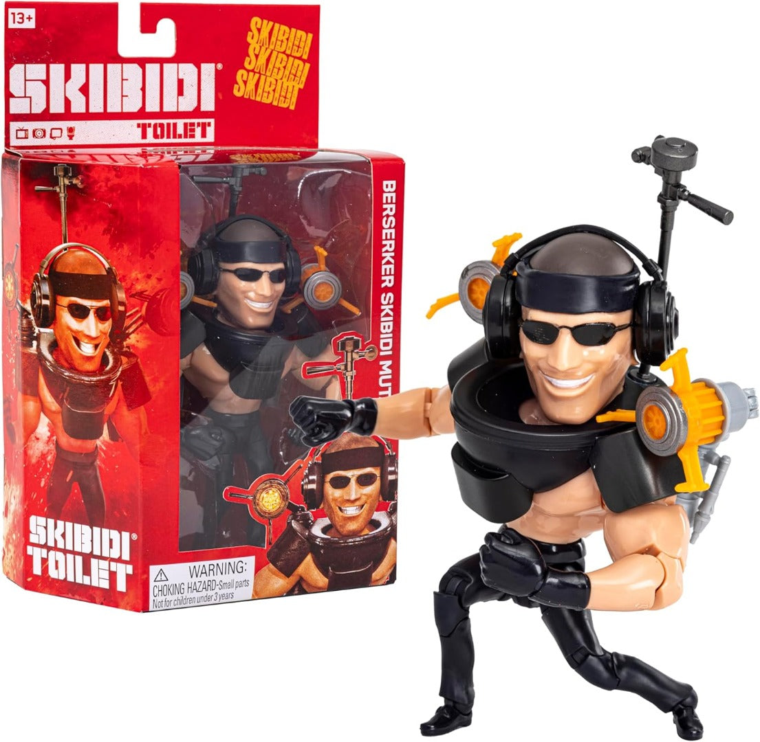 SKIBIDI Toilet Deluxe Figure BERSERKER MUTANT Series 2 6Inch Collectible Figures