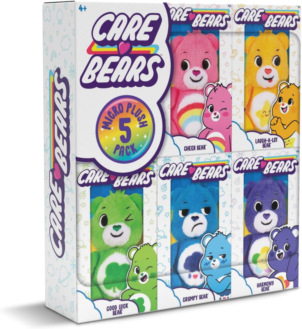 Care Bears Micro Soft Plush Toy 5 Pack