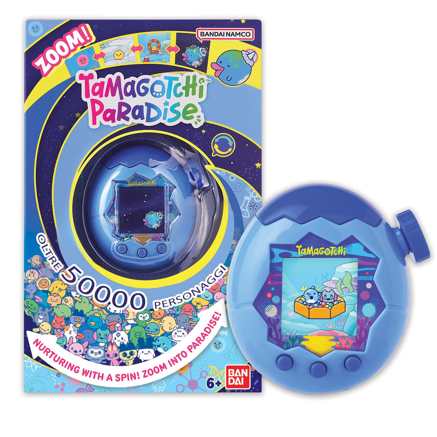 Bandai Tamagotchi Paradise Digital Pet Blue Water Shell