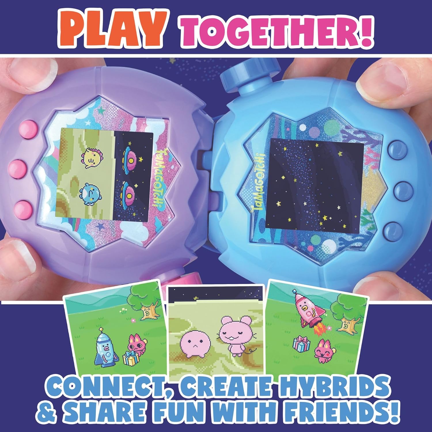 Bandai Tamagotchi Paradise Digital Pet Blue Water Shell