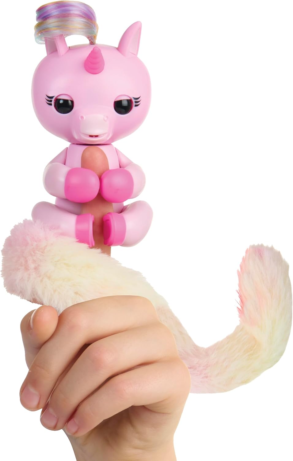 Fingerlings Snuggle Tails Interactive Pink Unicorn EVIE