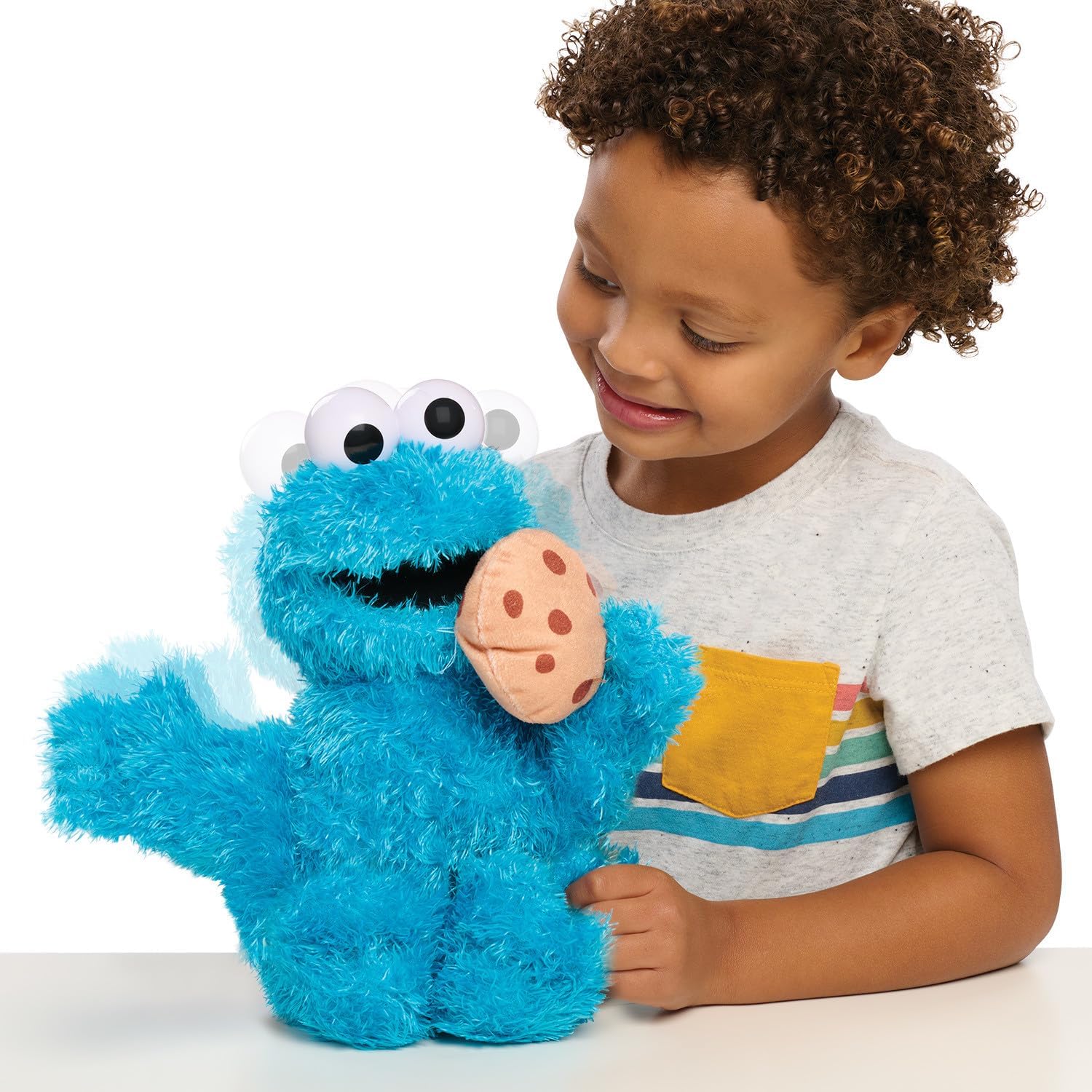 Just Play Sesame Street 13.5inch Nom Nom Cookie Monster Plush with Sounds and Motion