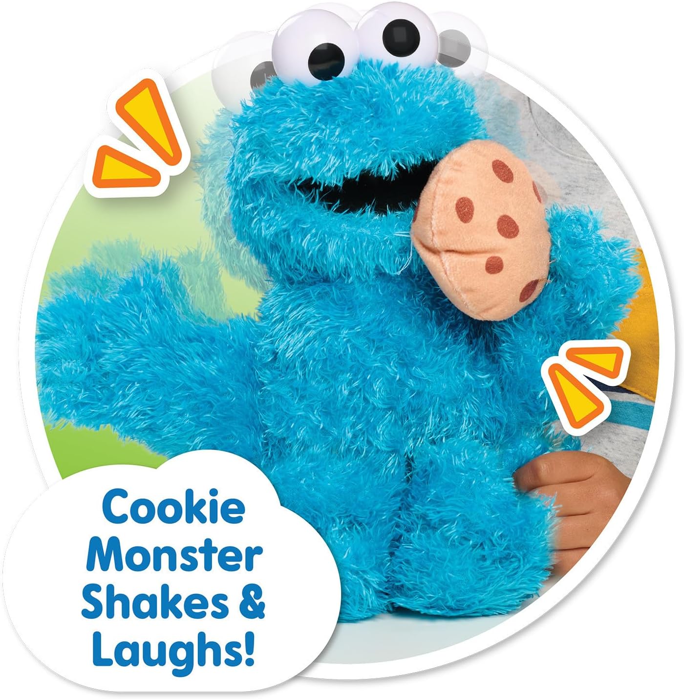 Just Play Sesame Street 13.5inch Nom Nom Cookie Monster Plush with Sounds and Motion