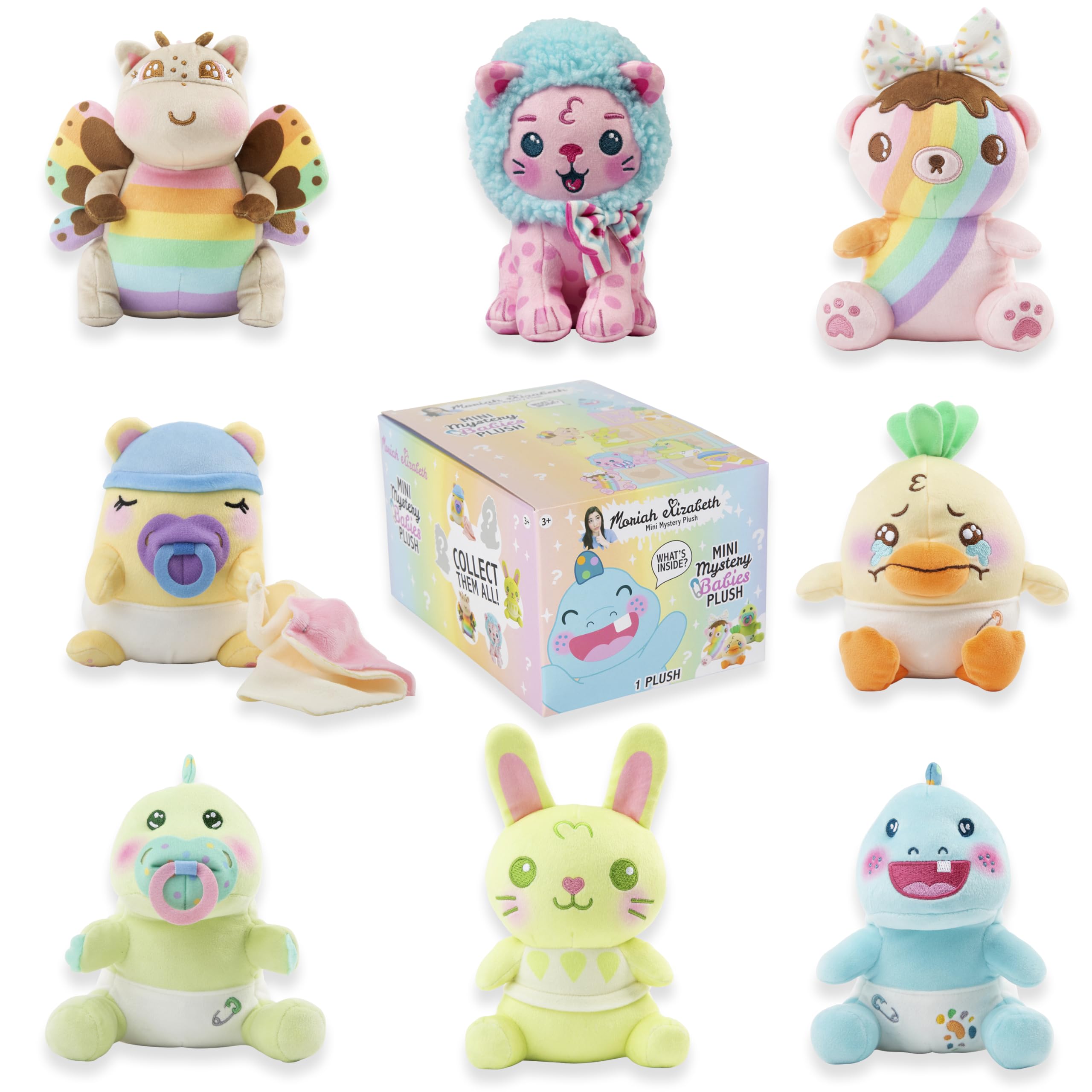 Moriah Elizabeth 6Inch Mini Mystery Plush Series 4 BABIES Mystery Soft Plush Toy