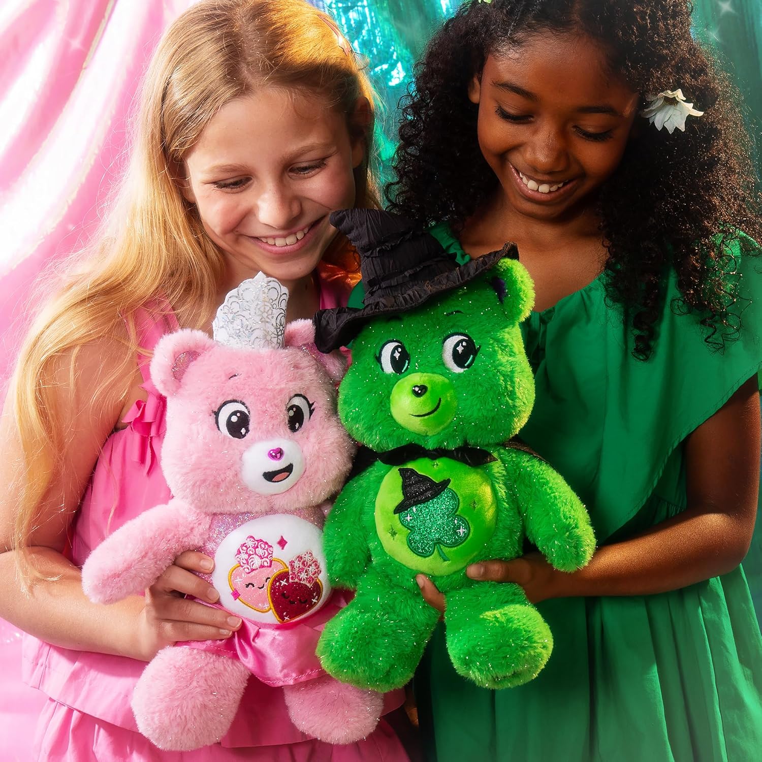 Care Bears x Wicked 2Pack Love-a-Lot Bear as Glinda & Good Luck Bear as Elphaba